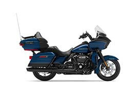 Moto Harley Davidson modelo Road Glide Limited na cor azul