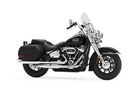 Moto Harley Davidson modelo Heritage Classic na cor preta